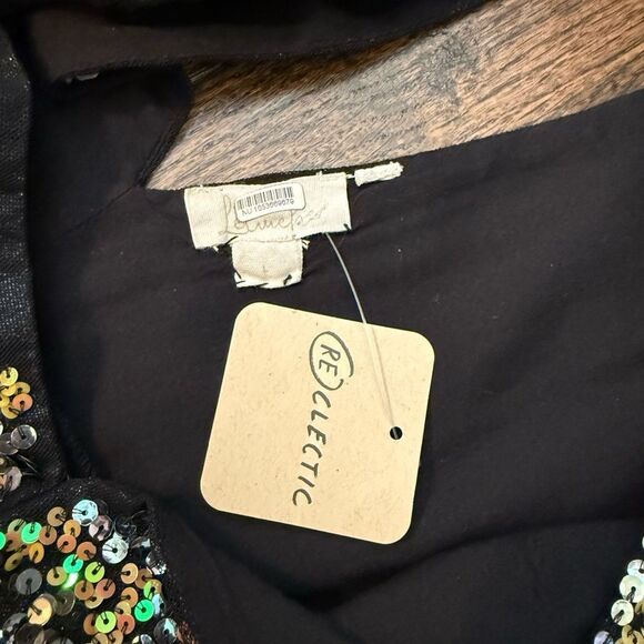 Anthropologie Floral Sequin Dress Let me Be-Q15 - Picture 12 of 14